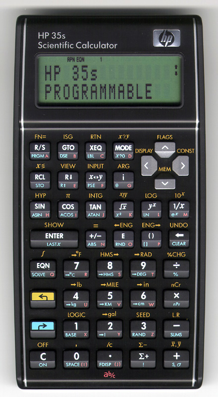 hp 35s rpn scientific calculator