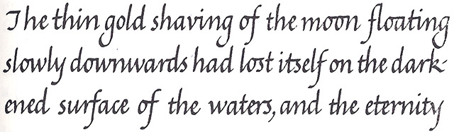 Cursive Italic handwriting, from "A Handwriting Manual".